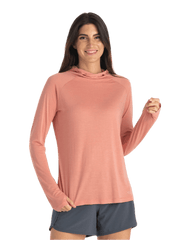 Free Fly Sweatshirts S / Bright Clay Free Fly - Women's Bamboo Lightweight Hoodie II