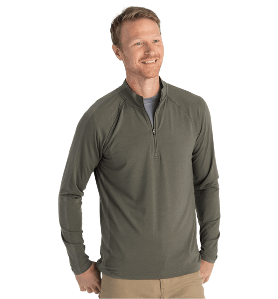 Free Fly Sweatshirts S / Fatigue Free Fly - Men's Bamboo Flex Quarter-Zip