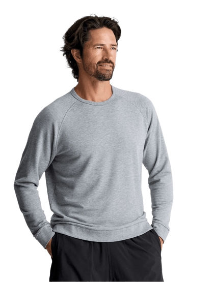 Free Fly Sweatshirts S / Heather Grey Free Fly - Men's Bamboo Lightweight Fleece Crew