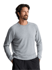 Free Fly Sweatshirts S / Heather Grey Free Fly - Men's Bamboo Lightweight Fleece Crew