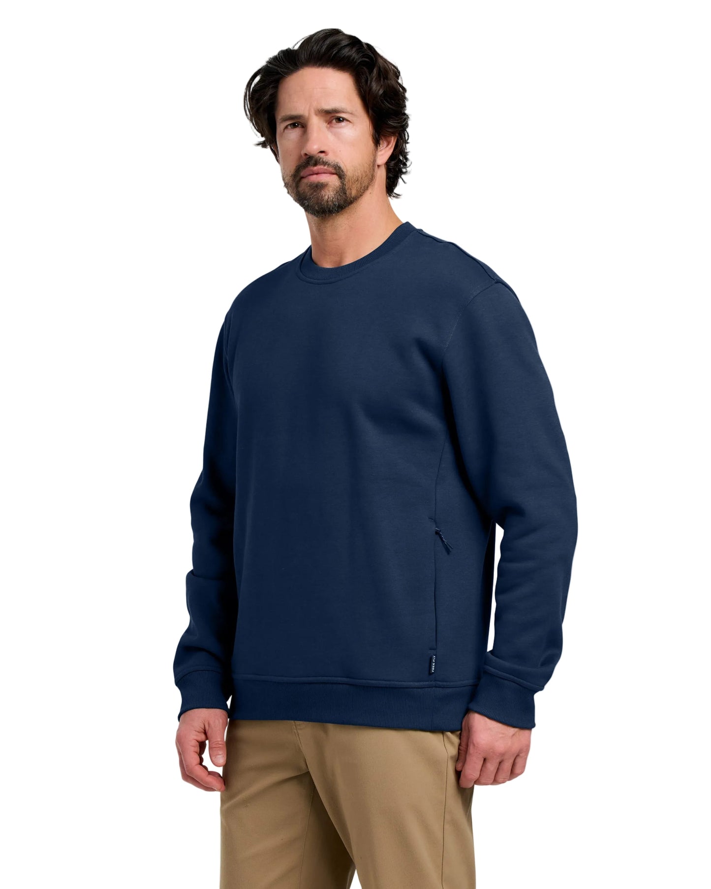 Free Fly Sweatshirts S / True Navy Free Fly - Men's Bamboo Northcoast Fleece Crew