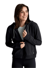 Free Fly Sweatshirts XS / Heather Black Free Fly - Women's Bamboo Lightweight Fleece Zip Hoodie