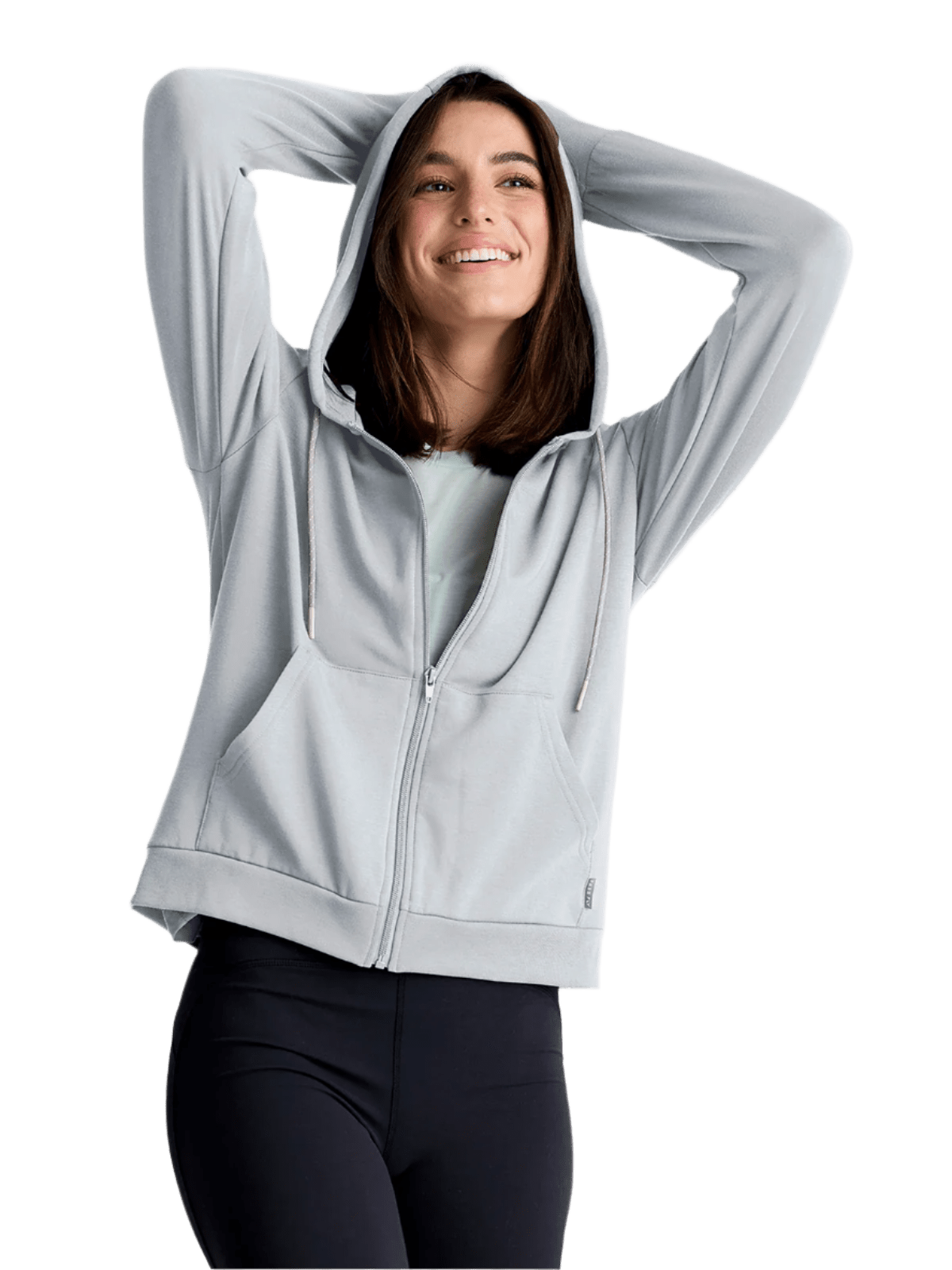 Free Fly Sweatshirts XS / Light Heather Grey Free Fly - Women's Bamboo Lightweight Fleece Zip Hoodie