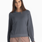 Free Fly Sweatshirts XS / Storm Cloud Free Fly - Women's Bamboo Lightweight Fleece Crew