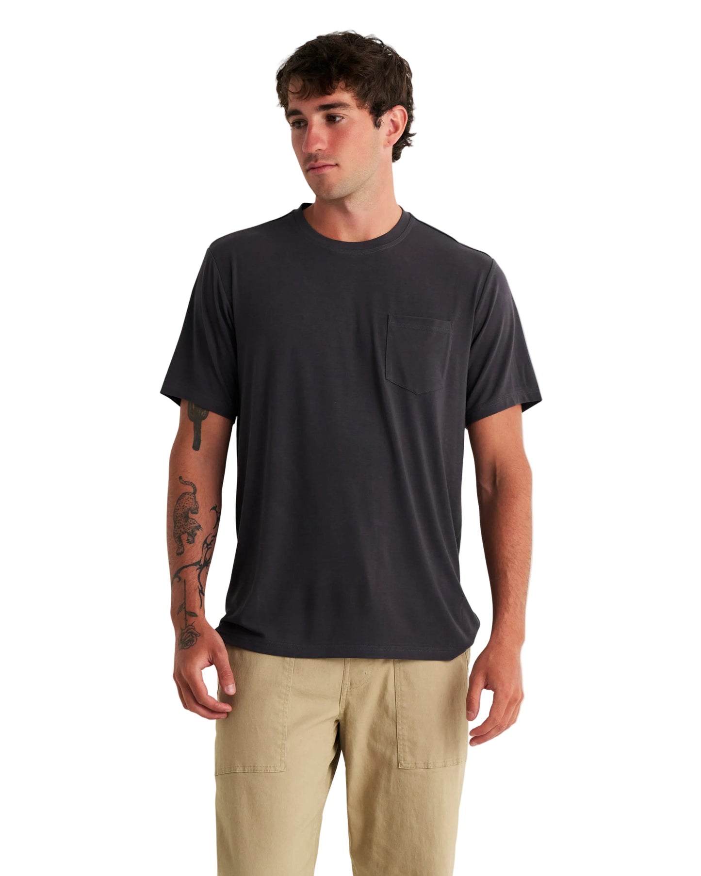 Free Fly T-Shirts S / Anthracite Free Fly - Men's Bamboo Flex Pocket Tee
