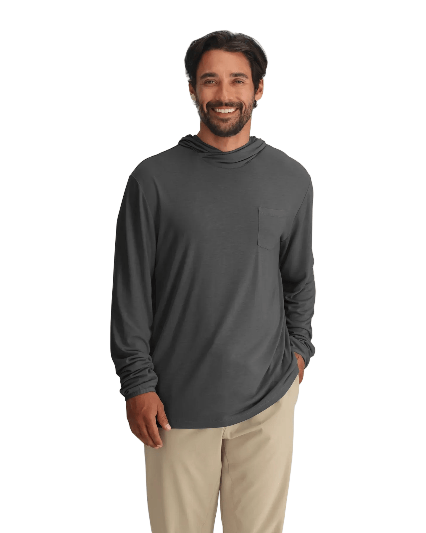 Free Fly T-Shirts S / Anthracite Free Fly - Men's Bamboo Lightweight Hoodie