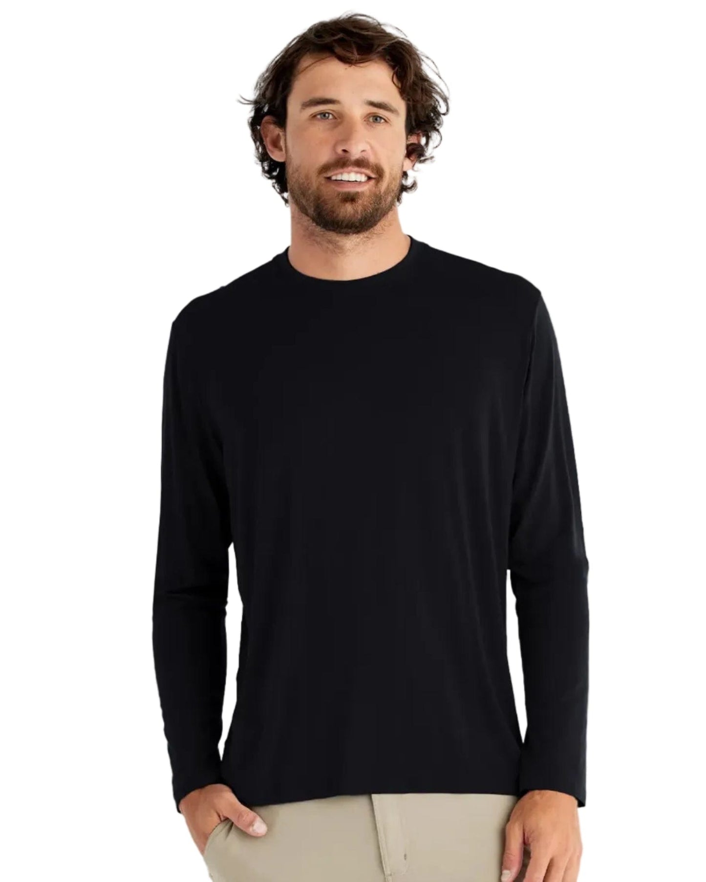 Free Fly T-Shirts S / Black Free Fly - Men's Bamboo Shade Long Sleeve