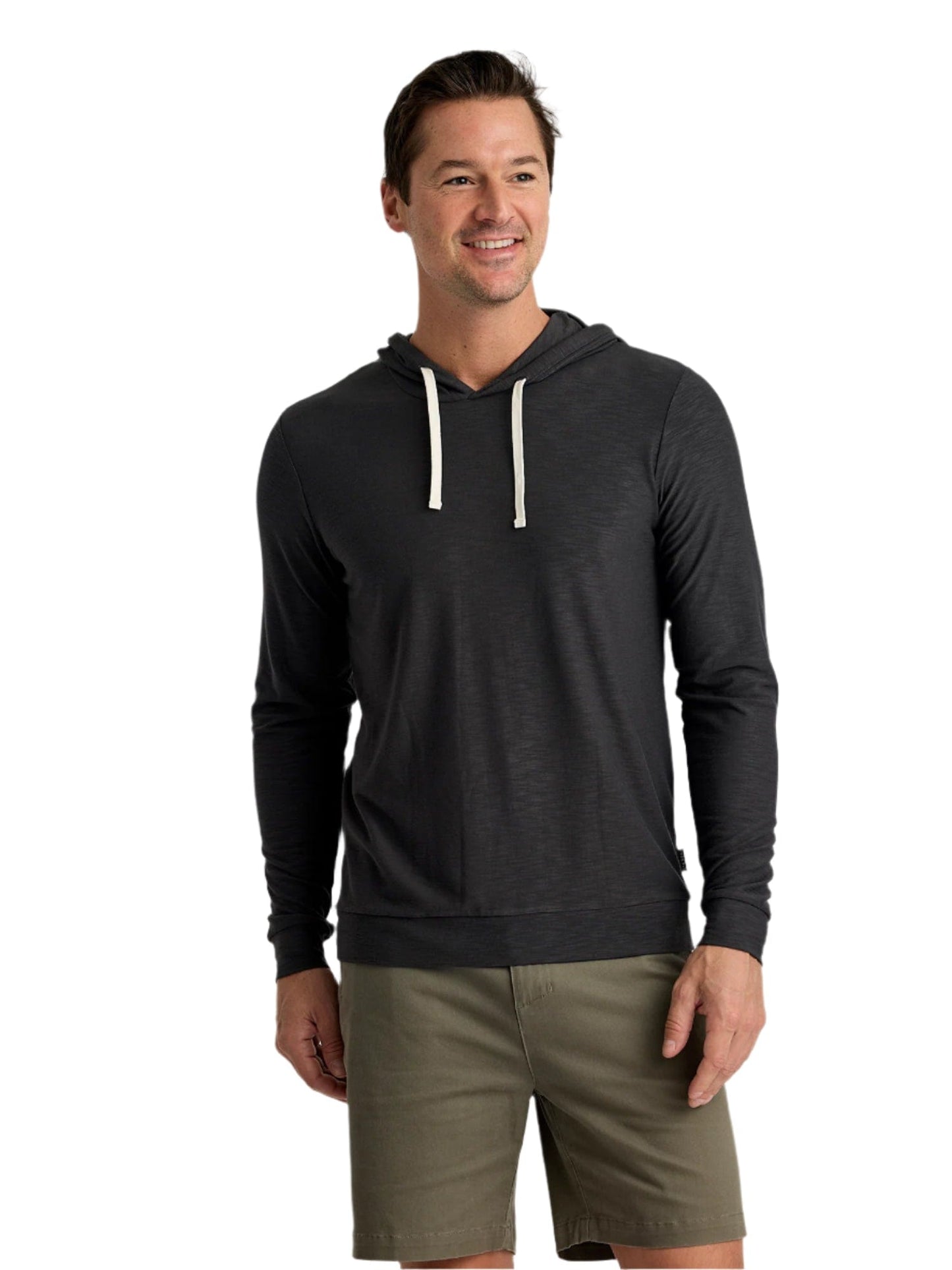 Free Fly T-Shirts S / Black Sand Free Fly - Men's Bamboo Slub Hoodie II