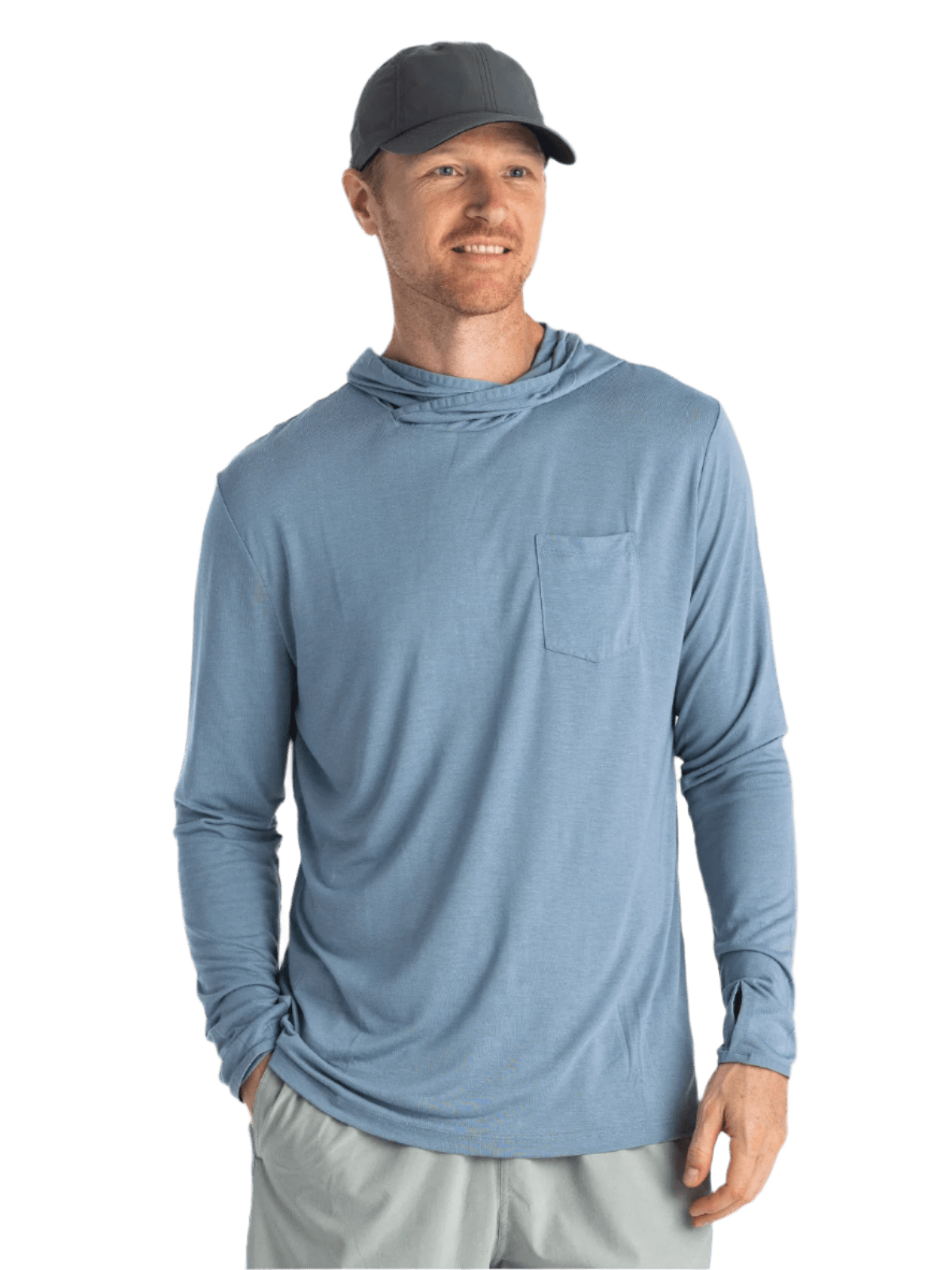 Free Fly T-shirts S / Blue Fog Free Fly - Men's Bamboo Lightweight Hoodie