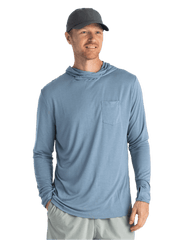 Free Fly T-shirts S / Blue Fog Free Fly - Men's Bamboo Lightweight Hoodie