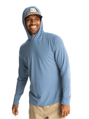 Free Fly T-shirts S / Bluestone Free Fly - Men's Elevate Lightweight Hoodie