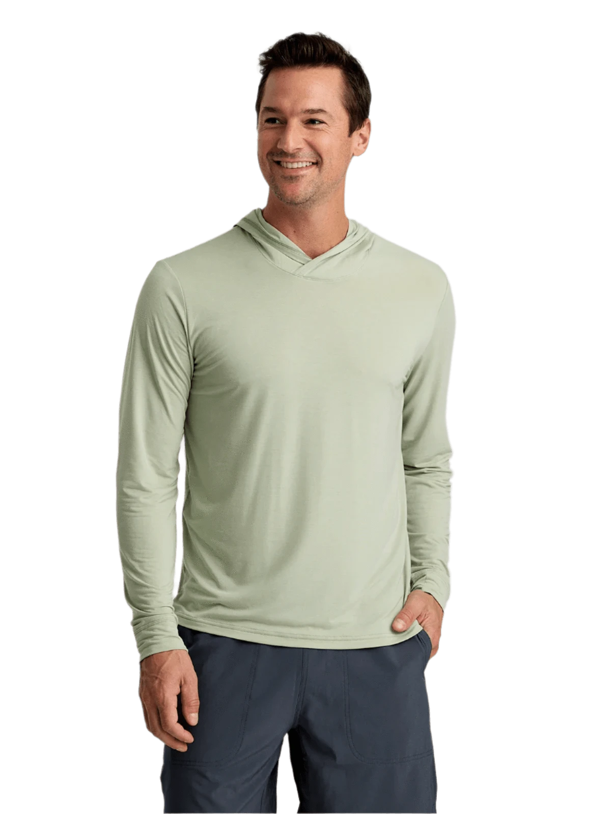 Free Fly T-shirts S / Desert Sage Free Fly - Men's Elevate Lightweight Hoodie