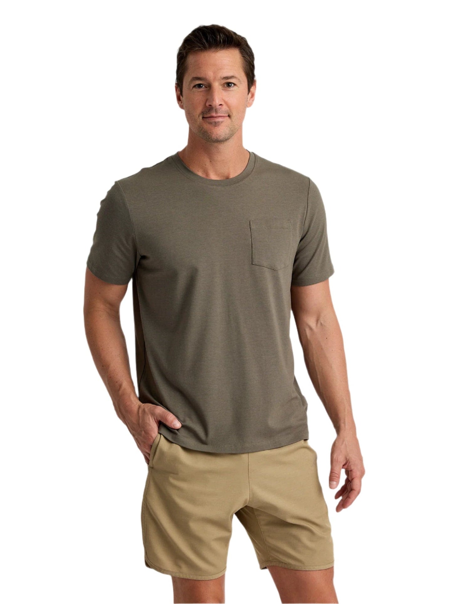 Free Fly T-Shirts S / Fatigue Free Fly - Men's Bamboo Current Pocket Tee
