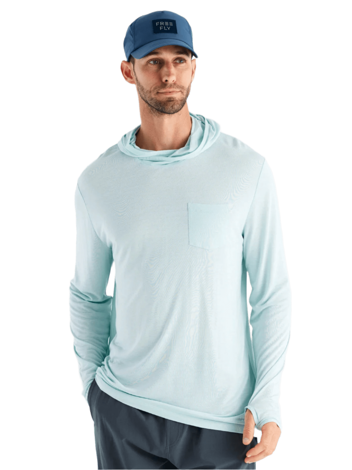 Free Fly T-shirts S / Glacier Free Fly - Men's Bamboo Lightweight Hoodie