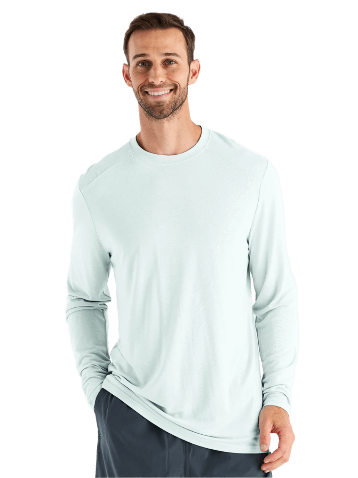 Free Fly T-shirts S / Glacier Free Fly - Men's Bamboo Lightweight Long Sleeve