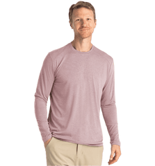 Free Fly T-shirts S / Heather Adobe Red Free Fly - Men's Bamboo Shade Long Sleeve