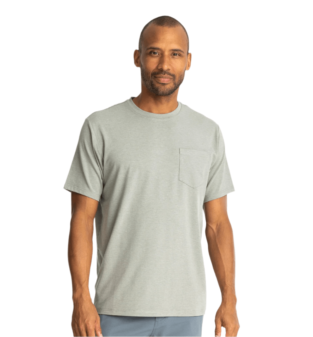Free Fly T-shirts S / Heather Agave Green Free Fly - Men's Bamboo Flex Pocket Tee