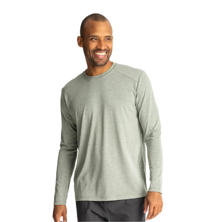 Free Fly T-Shirts S / Heather Agave Green Free Fly - Men's Bamboo Shade Long Sleeve