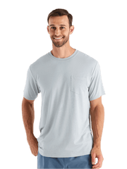 Free Fly T-shirts S / Heather Aspen Grey Free Fly - Men's Bamboo Flex Pocket Tee