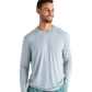 Free Fly T-shirts S / Heather Aspen Grey Free Fly - Men's Bamboo Shade Long Sleeve