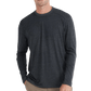 Free Fly T-shirts S / Heather Black Free Fly - Men's Bamboo Shade Long Sleeve