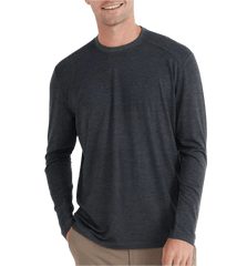 Free Fly T-shirts S / Heather Black Free Fly - Men's Bamboo Shade Long Sleeve