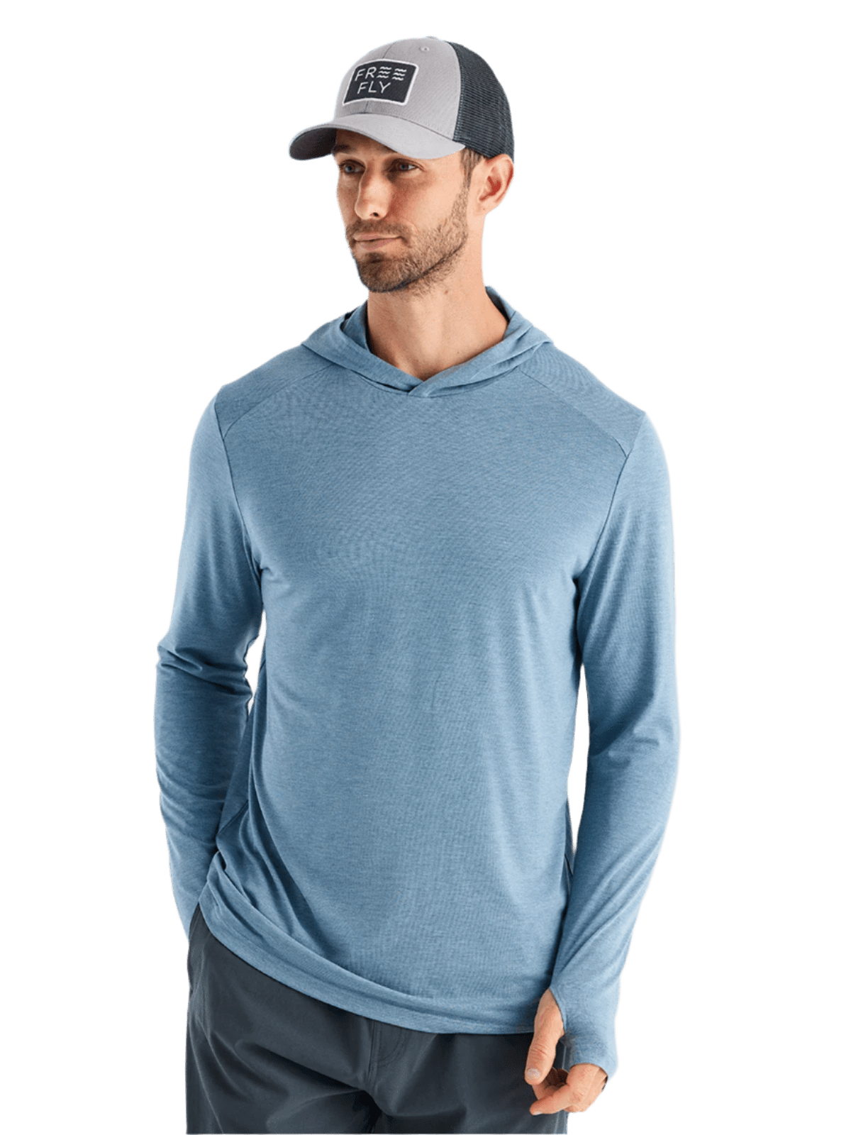 Free Fly T-shirts S / Heather Slate Blue Free Fly - Men's Bamboo Shade Hoodie