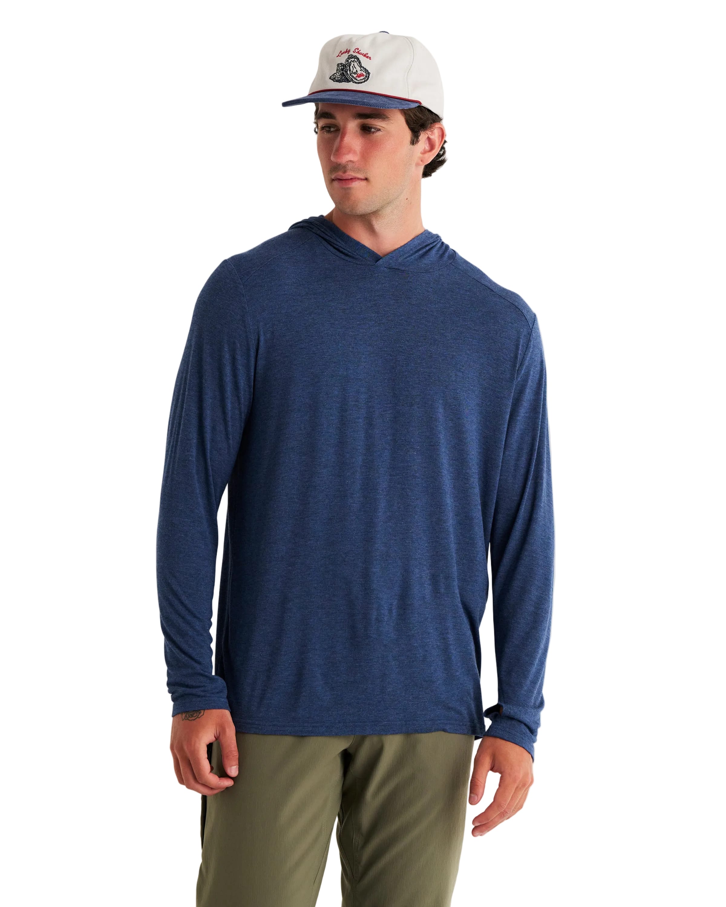 Free Fly T-Shirts S / Heather True Navy Free Fly - Men's Bamboo Shade Hoodie