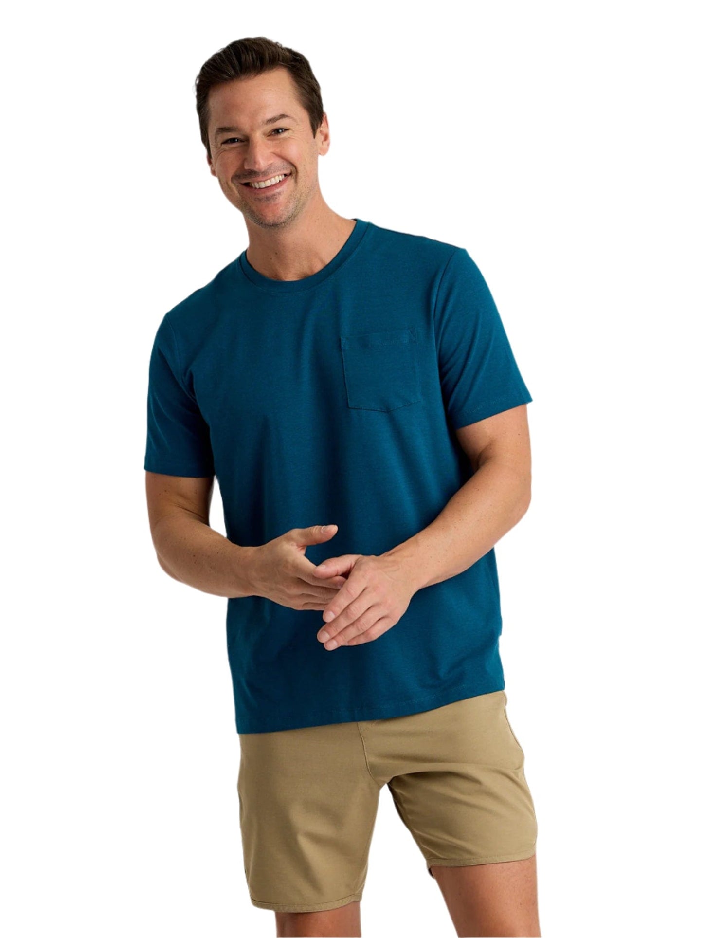 Free Fly T-Shirts S / Legion Blue Free Fly - Men's Bamboo Current Pocket Tee
