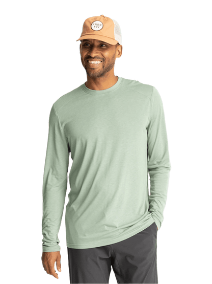 Free Fly T-shirts S / Palm Green Free Fly - Men's Bamboo Lightweight Long Sleeve
