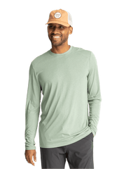 Free Fly T-shirts S / Palm Green Free Fly - Men's Bamboo Lightweight Long Sleeve