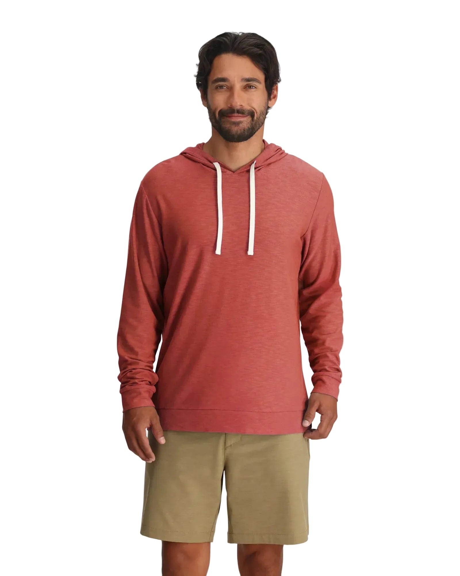 Free Fly T-Shirts S / Red Clay Free Fly - Men's Bamboo Slub Hoodie II