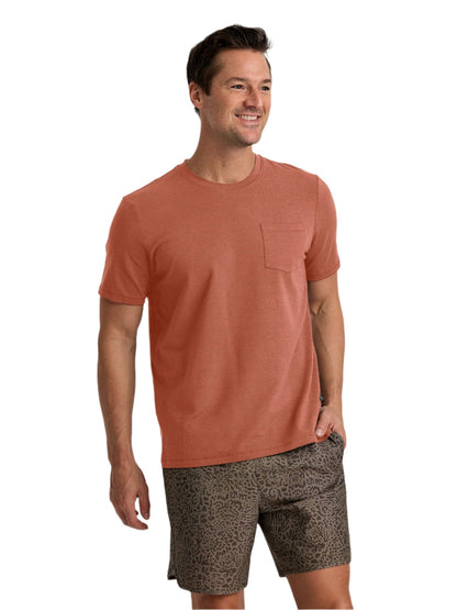 Free Fly T-Shirts S / Redwood Free Fly - Men's Bamboo Current Pocket Tee