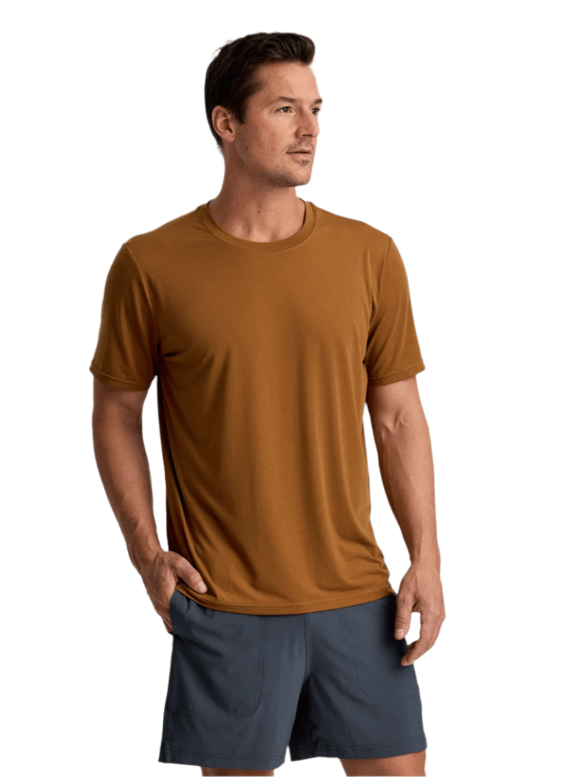 Free Fly T-shirts S / Russet Free Fly - Men's Elevate Lightweight Tee