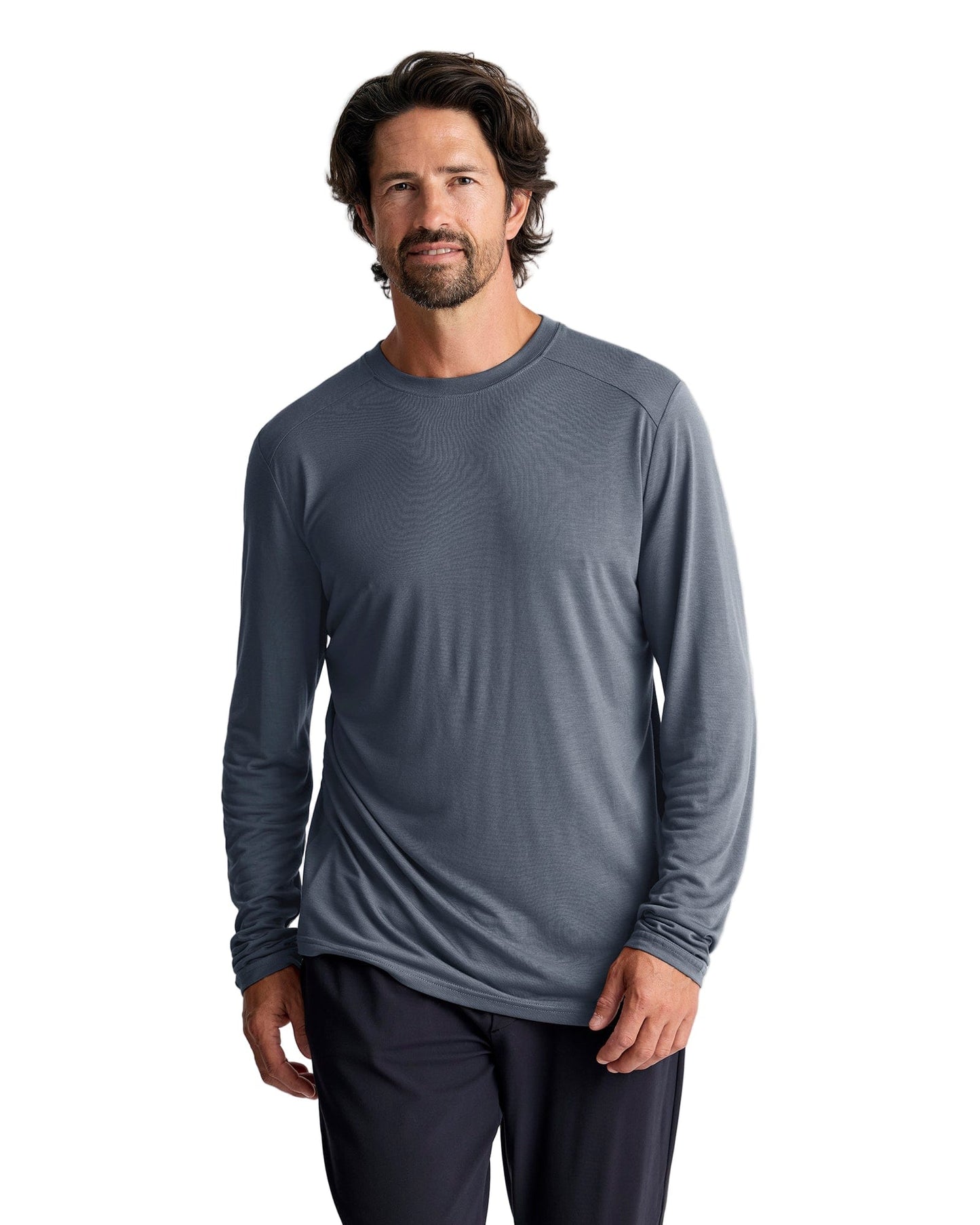 Free Fly T-Shirts S / Storm Cloud Free Fly - Men's Bamboo Lightweight Long Sleeve