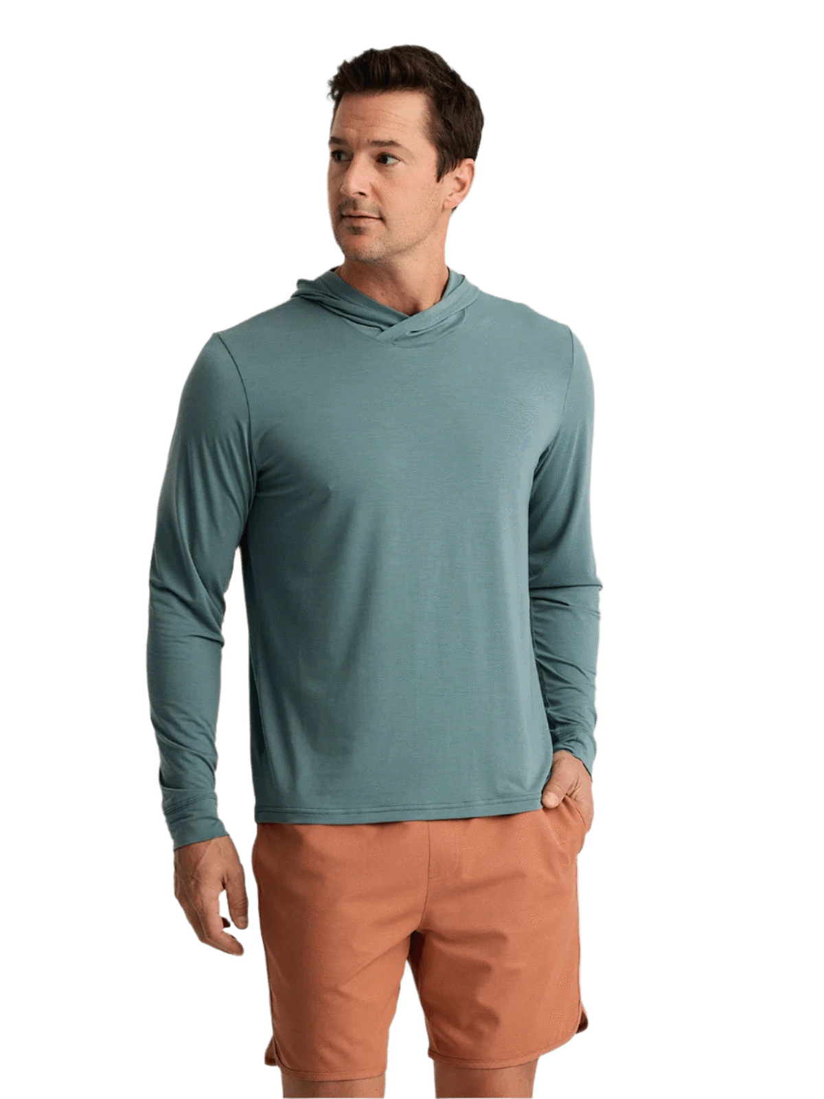 Free Fly T-shirts S / Stormy Sea Free Fly - Men's Elevate Lightweight Hoodie