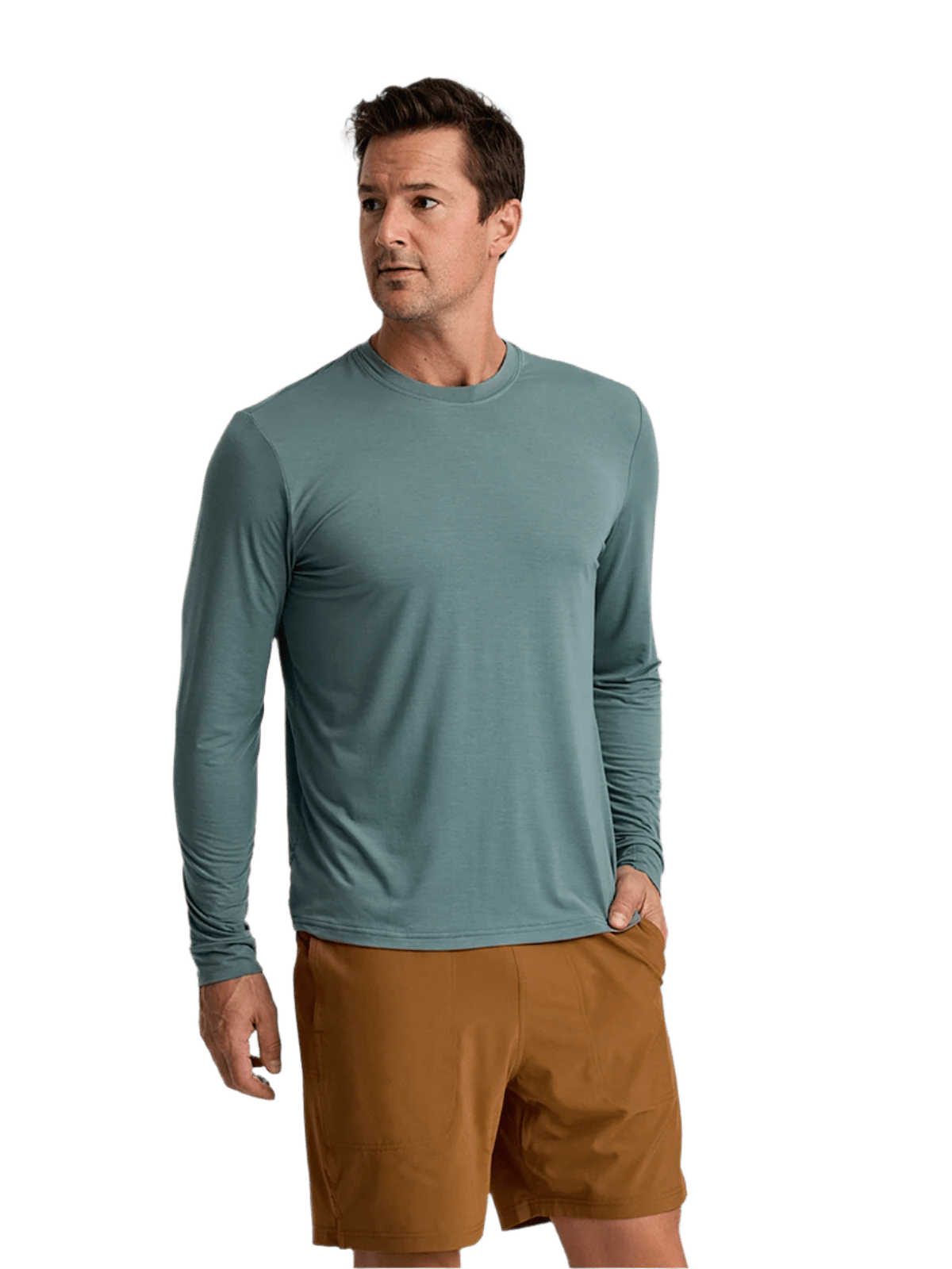 Free Fly T-shirts S / Stormy Sea Free Fly - Men's Elevate Lightweight Long Sleeve