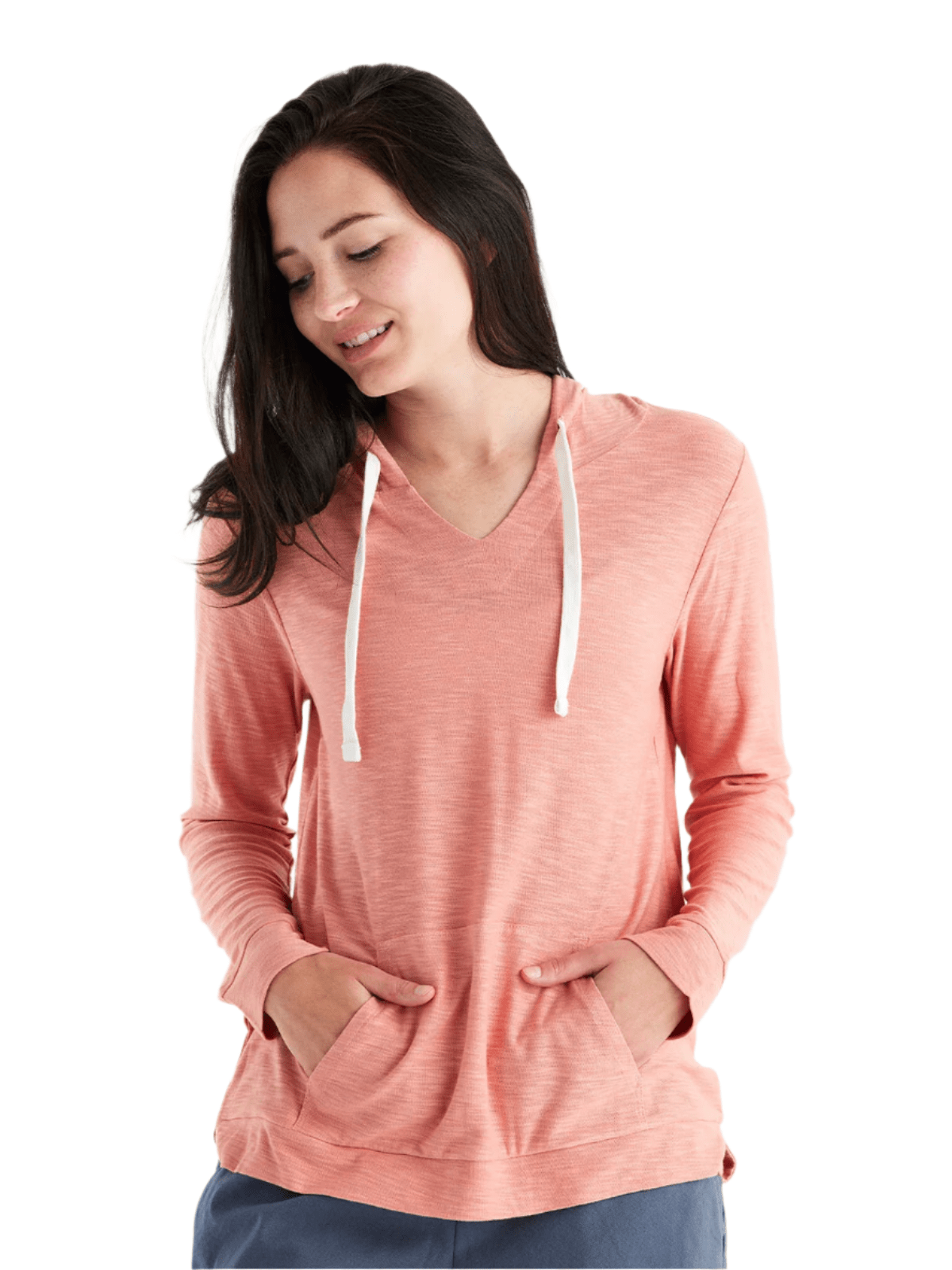 Free Fly T-Shirts XS / Bright Clay Free Fly - Women's Bamboo Slub Hoodie