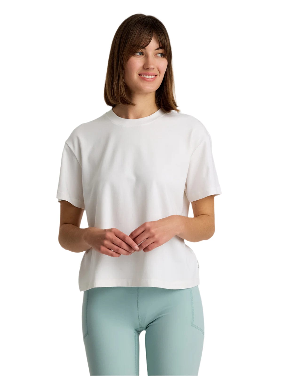 Free Fly T-Shirts XS / Bright White Free Fly - Women's Bamboo Current Boxy Tee