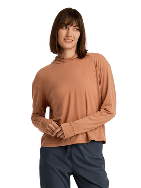 Free Fly T-shirts XS / Canyon Clay Free Fly - Women's Elevate Lightweight Hoodie