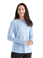 Free Fly T-shirts XS / Clear Sky Free Fly - Women's Bamboo Lightweight Long Sleeve II