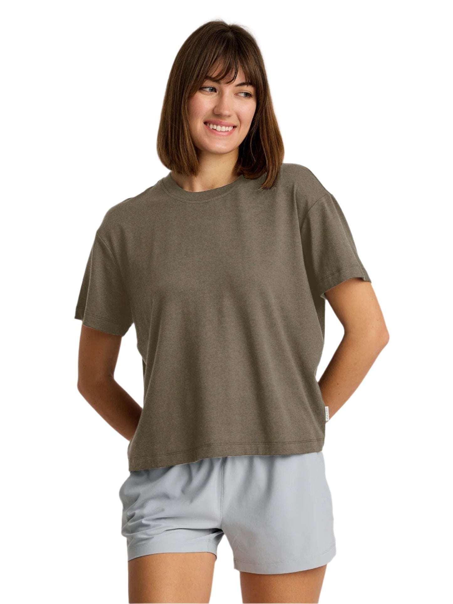 Free Fly T-Shirts XS / Fatigue Free Fly - Women's Bamboo Current Boxy Tee
