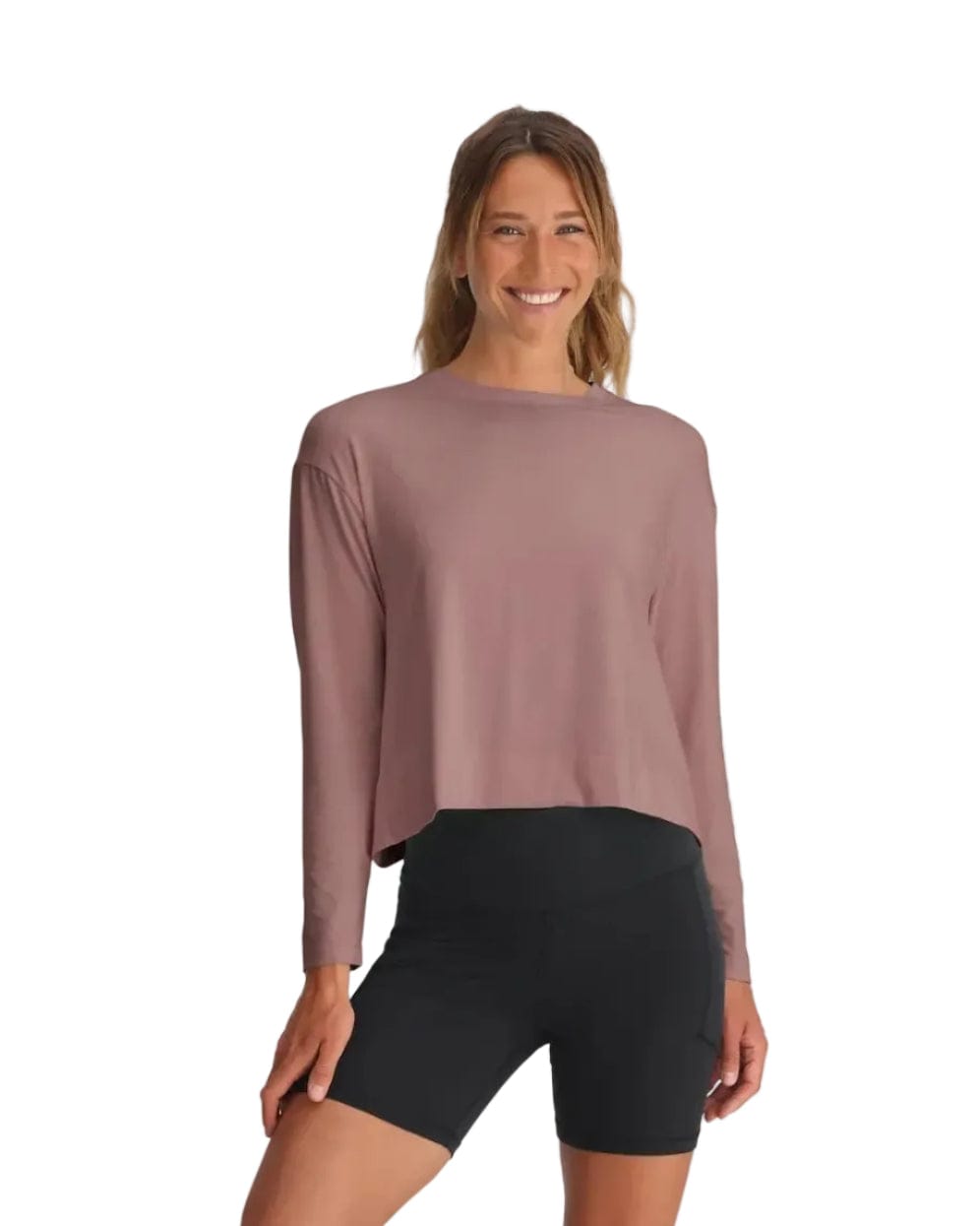 Free Fly T-Shirts XS / Fig Free Fly - Women's Bamboo Shade Crossover Long Sleeve
