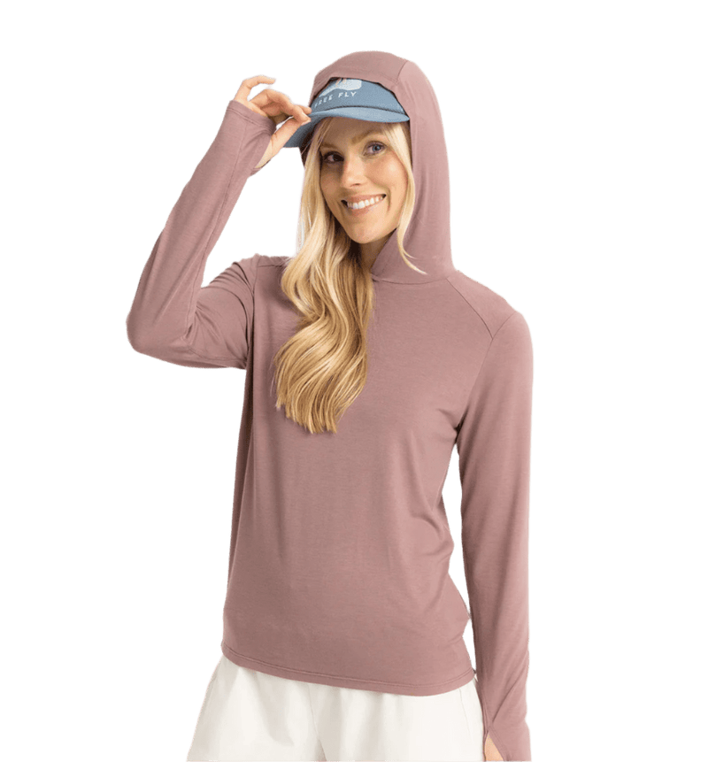 (取寄) フリーフライ レディース バンブー シェード ブーディ リ Free Fly women Bamboo Shade Hoodie II Fig free-fly-t-shirts-xs-fig-free-