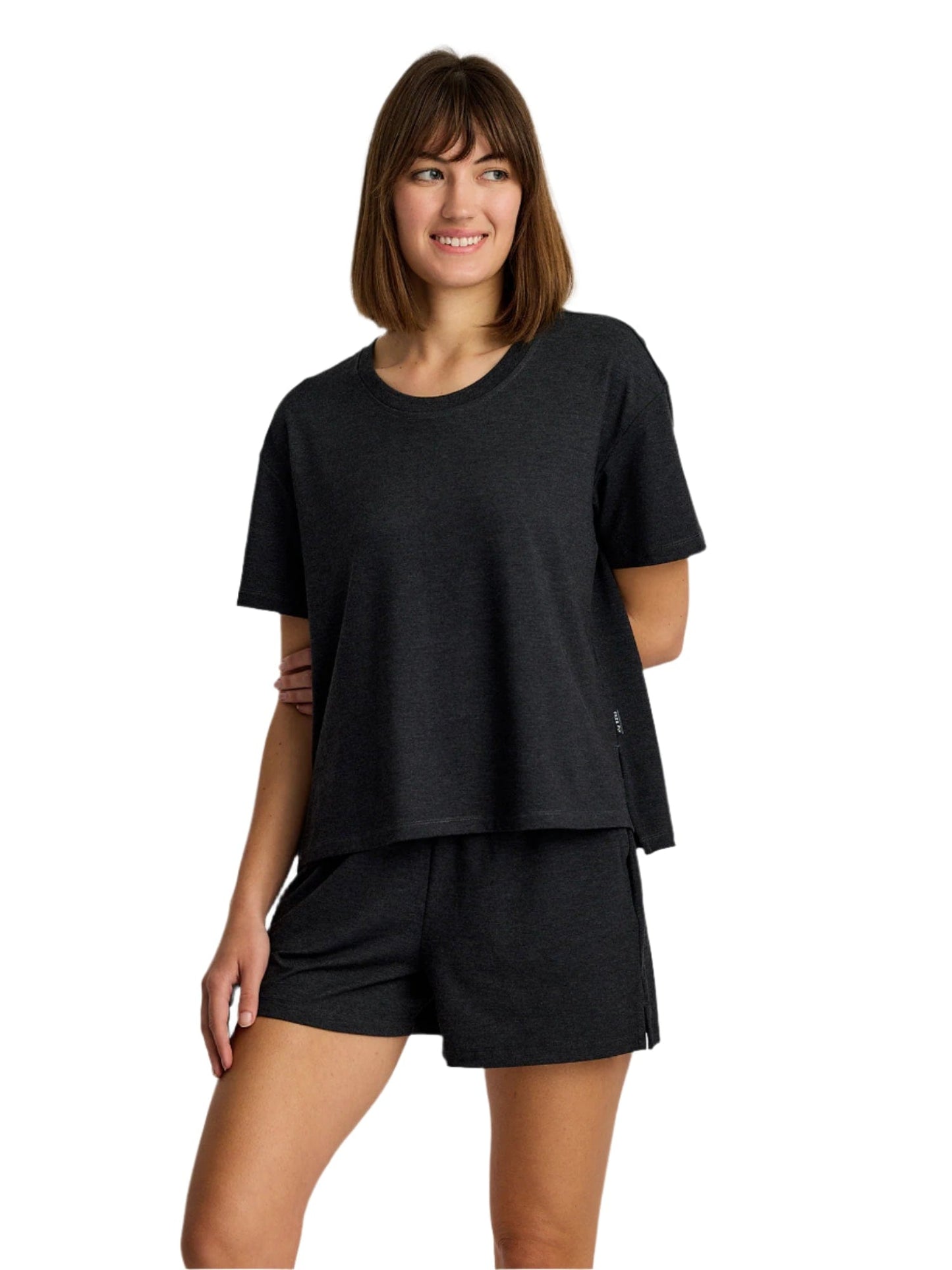 Free Fly T-Shirts XS / Heather Black Free Fly - Women's Bamboo Flex Sunday Tee