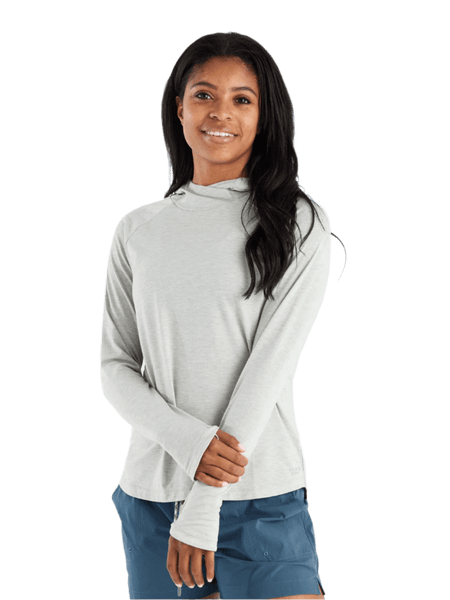 Free Fly T-shirts XS / Heather Sandstone Free Fly - Women's Elevate Hoodie