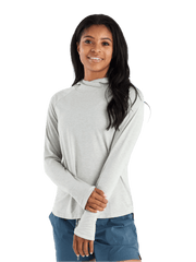 Free Fly T-shirts XS / Heather Sandstone Free Fly - Women's Elevate Hoodie