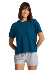 Free Fly T-Shirts XS / Legion Blue Free Fly - Women's Bamboo Current Boxy Tee