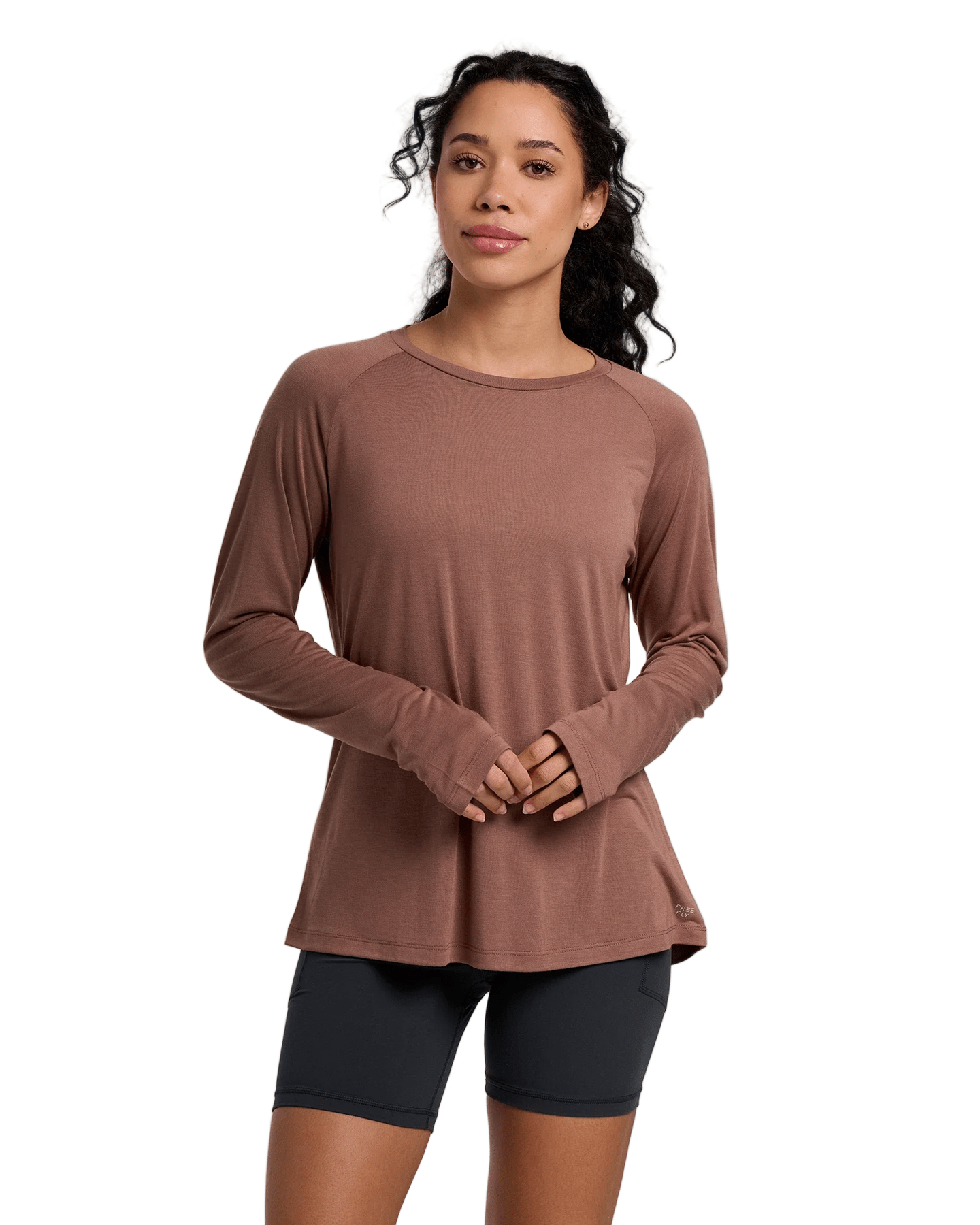 Free Fly T-Shirts XS / Nutmeg Free Fly - Women's Bamboo Lightweight Long Sleeve II