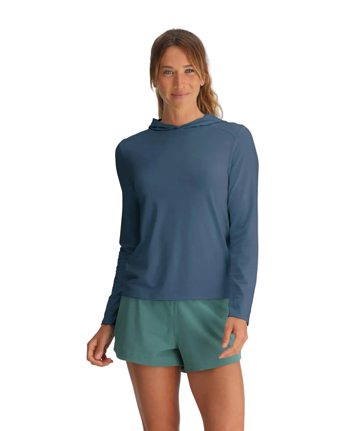 Free Fly T-Shirts XS / Pacific Blue Free Fly - Women's Bamboo Shade Hoodie II